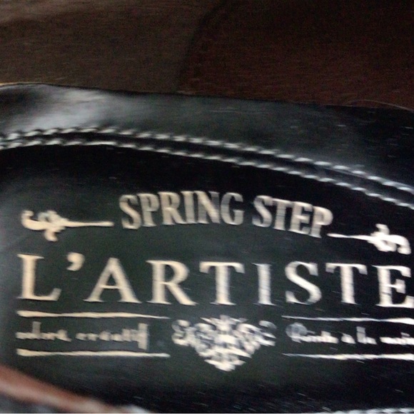 L’ artiste Brilliance (38) WOMEN’S Multicolored Black Leather Ankle Heel Boots. - Picture 4 of 10